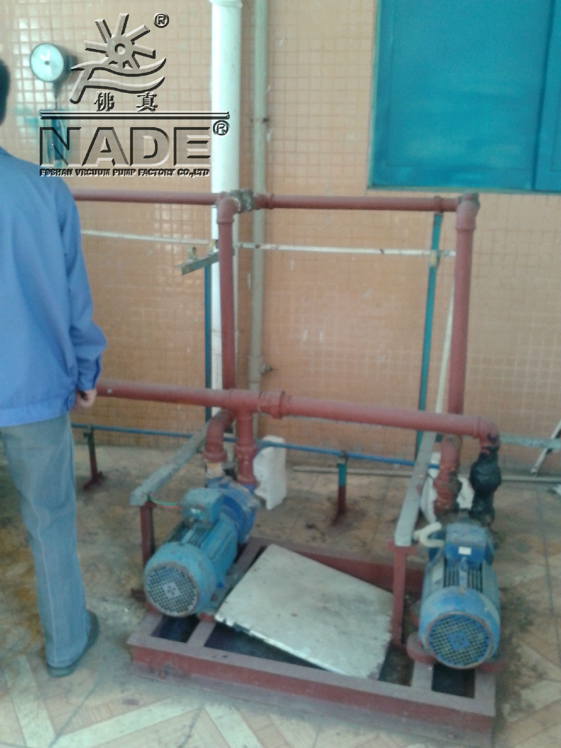 佛山市三水區(qū)白坭鎮(zhèn)華立醫(yī)院使用&ldquo;佛真&rdquo;2BV水環(huán)式真空泵現(xiàn)場(chǎng)